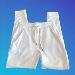 Fenix Fit Dry Fit stretch white Pant jogger sweatpants size small elastic waist